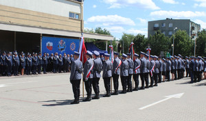 Policjanci podczas Obchodów Międzypowiatowych Święta Policji 2023.