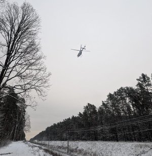 Śmigłowiec Komendy Wojewódzkiej Policji w Łodzi.