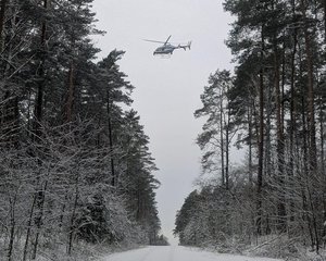 Śmigłowiec Komendy Wojewódzkiej Policji w Łodzi.